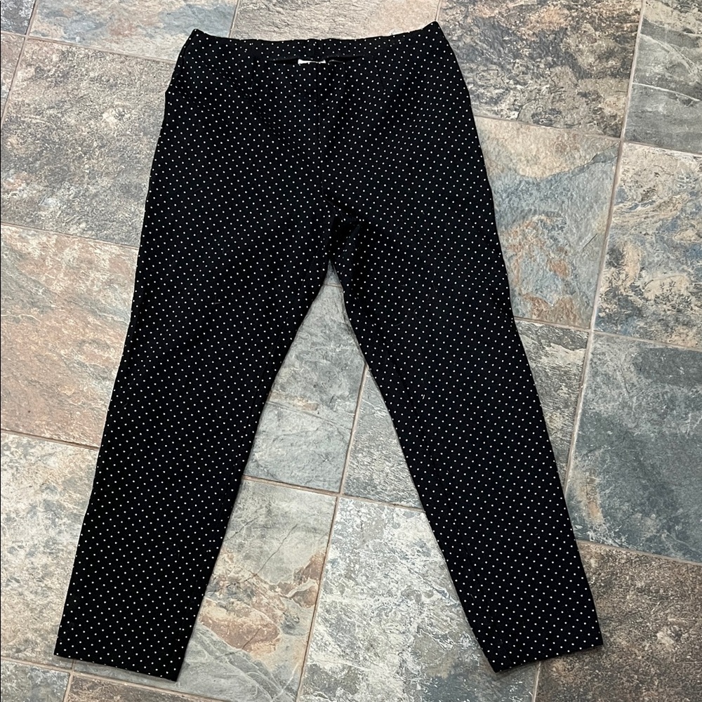 J. Jill Black and / White square dot Pants